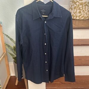 American people men’s button-down long sleeve shirt